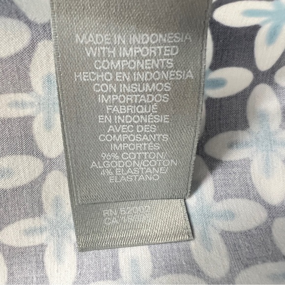 Liz Claiborne Shorts Women's 14 Sloane Floral Patterned Cuffed Hem Blue Pockets - Picture 6 of 12